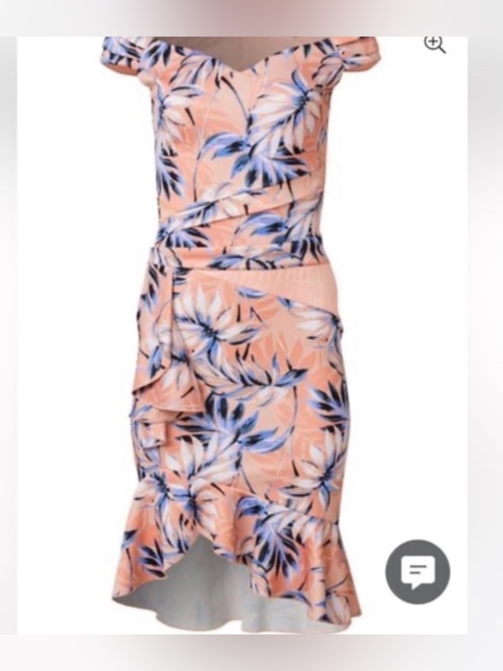 VENUS Floral Off-the-Shoulder Ruffle Dress – Like New 🧡✨✨